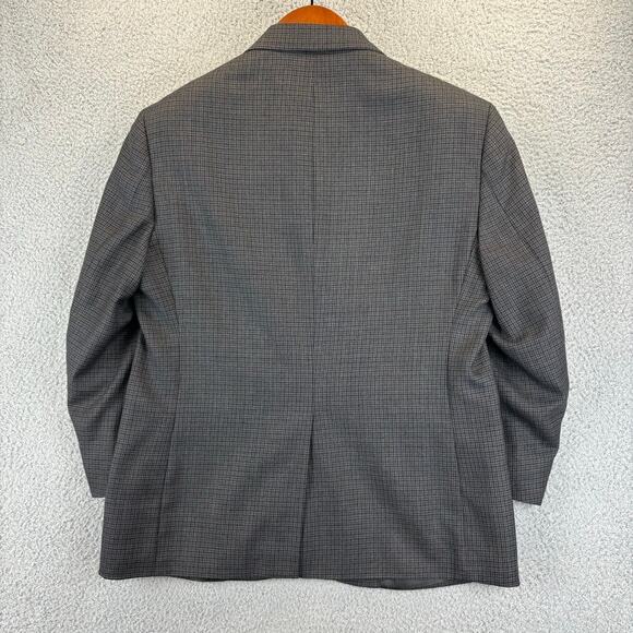 Stafford Executive Tweed Jacket 42S Houndstooth 100% Wool Sport Coat 3 Button - Picture 13 of 13